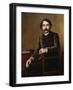 Portrait of Stephane Mallarme, the Poet-Francois Nardi-Framed Giclee Print