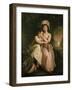 Portrait of Stephen Peter and Mary Anne Rigaud as Children-John Francis Rigaud-Framed Giclee Print