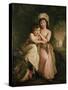 Portrait of Stephen Peter and Mary Anne Rigaud as Children-John Francis Rigaud-Stretched Canvas