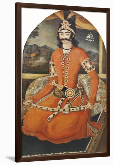 Portrait of Sultan Muhammad Mirza, circa 1835-Sayyid Mirza-Framed Giclee Print