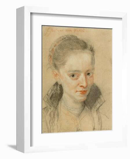 Portrait of Susanna Fourment-Peter Paul Rubens-Framed Collectable Print