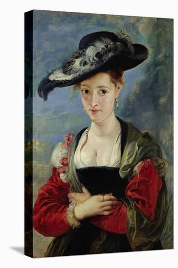 Portrait of Suzanne Fourment (Also Called The Straw Hat)-Peter Paul Rubens-Stretched Canvas