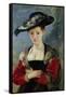 Portrait of Suzanne Fourment (Also Called The Straw Hat)-Peter Paul Rubens-Framed Stretched Canvas