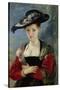 Portrait of Suzanne Fourment (Also Called The Straw Hat)-Peter Paul Rubens-Stretched Canvas