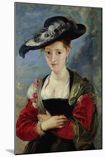 Portrait of Suzanne Fourment (Also Called The Straw Hat)-Peter Paul Rubens-Mounted Giclee Print