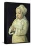 Portrait of Suzanne of Bourbon (Named the Praying Child), 1492-93-Jean Hey-Framed Stretched Canvas