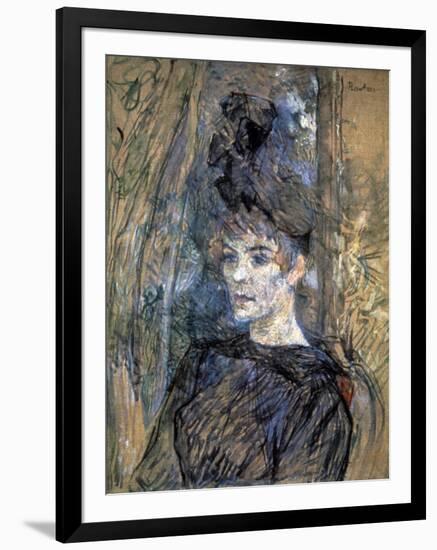 Portrait of Suzanne Valadon, 1885-Henri de Toulouse-Lautrec-Framed Giclee Print