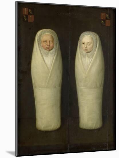 Portrait of Swaddled Twins: Early-Deceased Children of Jacob de Graeff and Aeltge Boelens, c.1617-Dutch School-Mounted Giclee Print