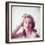 Portrait of Swedish-Born Actress Anita Ekberg with Ornate Bracelet and Earrings-Allan Grant-Framed Premium Photographic Print