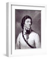 Portrait of Tadeusz Kosciuszko, Engraved by William Holl-19th Century Polish School-Framed Giclee Print