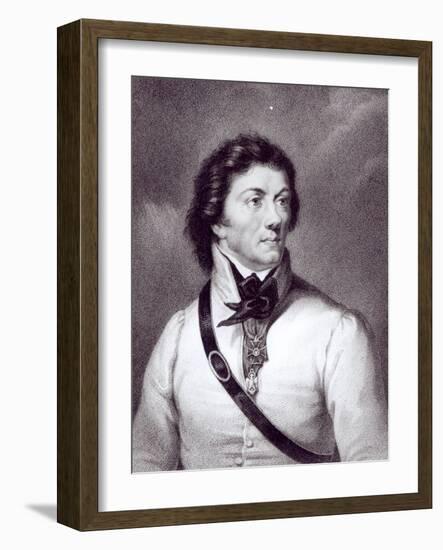 Portrait of Tadeusz Kosciuszko, Engraved by William Holl-19th Century Polish School-Framed Giclee Print