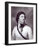 Portrait of Tadeusz Kosciuszko, Engraved by William Holl-19th Century Polish School-Framed Giclee Print