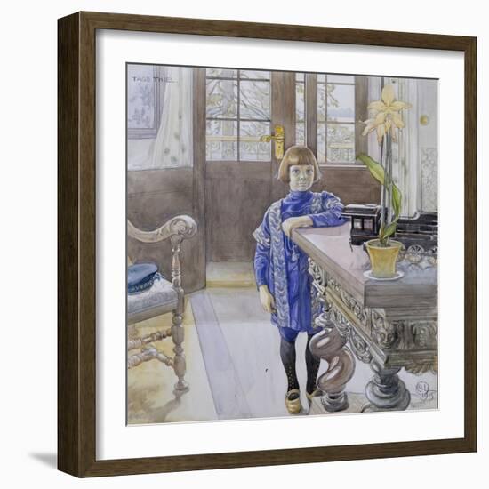 Portrait of Tage Thiel-Carl Larsson-Framed Giclee Print