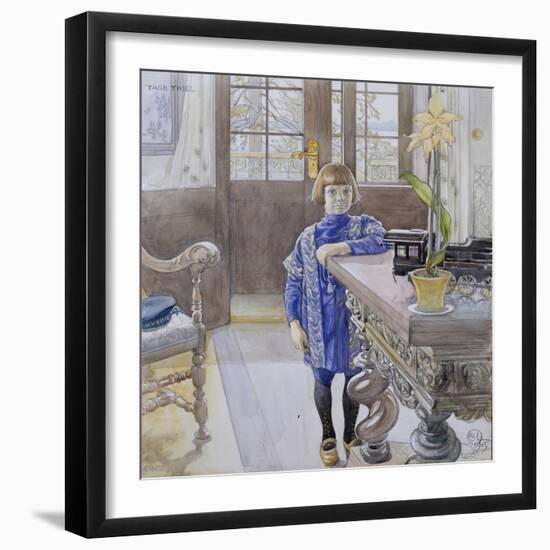 Portrait of Tage Thiel-Carl Larsson-Framed Giclee Print