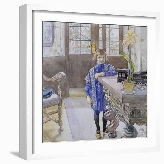 Portrait of Tage Thiel-Carl Larsson-Framed Giclee Print