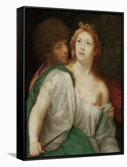 Portrait of Tarquin and Lucretia-Peter Oliver-Framed Stretched Canvas