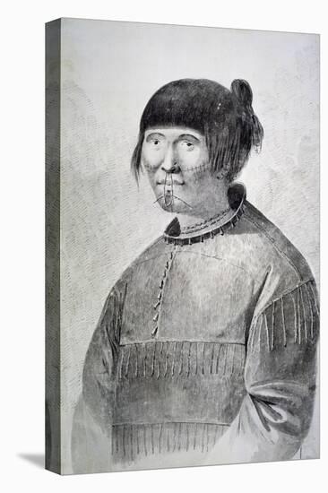 Portrait of Tattooed Native from Island of Unalaska, 1778-John Webber-Stretched Canvas