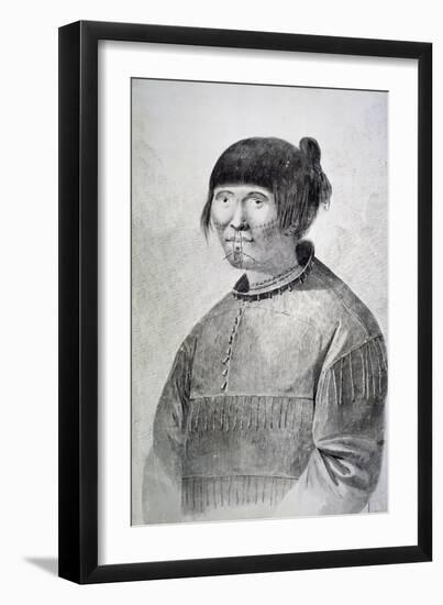 Portrait of Tattooed Native from Island of Unalaska, 1778-John Webber-Framed Giclee Print