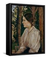 Portrait of Tatyana Viktorovna Vasnetsova, The-Viktor Mikhaylovich Vasnetsov-Framed Stretched Canvas