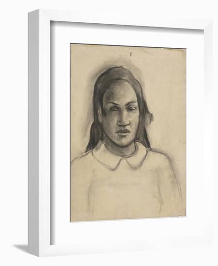 Portrait of Tehamana, 1891-93-Paul Gauguin-Framed Giclee Print