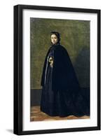 Portrait of Teresa Fabbini, Circa 1865-Giuseppe Abbati-Framed Giclee Print