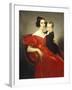 Portrait of Teresa Zumali Marsili with Her Son Giuseppe-Francesco Hayez-Framed Giclee Print