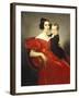 Portrait of Teresa Zumali Marsili with Her Son Giuseppe-Francesco Hayez-Framed Giclee Print