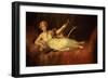 Portrait of the 10th Marquesa De Santa Cruz as the Muse Euterpe-Francisco de Goya-Framed Giclee Print