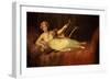 Portrait of the 10th Marquesa De Santa Cruz as the Muse Euterpe-Francisco de Goya-Framed Giclee Print