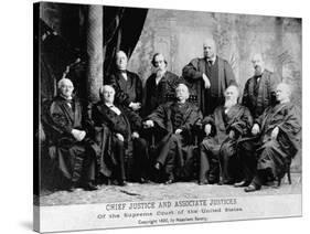 Portrait of the 1890 Supreme Court-Napoleon Sarony-Stretched Canvas