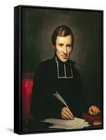 Portrait of the Abbot of Lamennais, 1827-Paulin Jean Baptiste Guerin-Framed Stretched Canvas