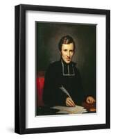 Portrait of the Abbot of Lamennais, 1827-Paulin Jean Baptiste Guerin-Framed Premium Giclee Print