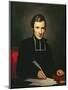 Portrait of the Abbot of Lamennais, 1827-Paulin Jean Baptiste Guerin-Mounted Premium Giclee Print