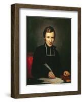 Portrait of the Abbot of Lamennais, 1827-Paulin Jean Baptiste Guerin-Framed Giclee Print