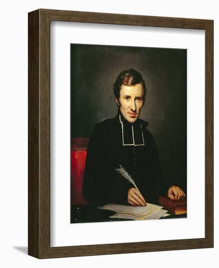 Portrait of the Abbot of Lamennais, 1827-Paulin Jean Baptiste Guerin-Framed Giclee Print