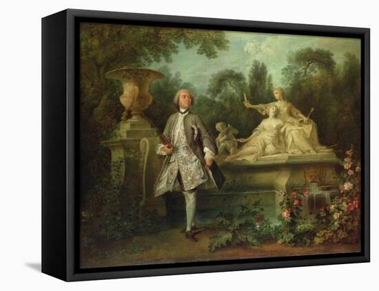 Portrait of the Actor Grandval, C.1742-Nicolas Lancret-Framed Stretched Canvas