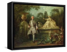 Portrait of the Actor Grandval, C.1742-Nicolas Lancret-Framed Stretched Canvas