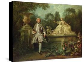 Portrait of the Actor Grandval, C.1742-Nicolas Lancret-Stretched Canvas