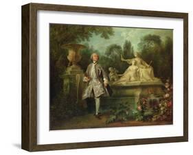 Portrait of the Actor Grandval, C.1742-Nicolas Lancret-Framed Giclee Print