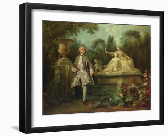 Portrait of the Actor Grandval, C.1742-Nicolas Lancret-Framed Giclee Print