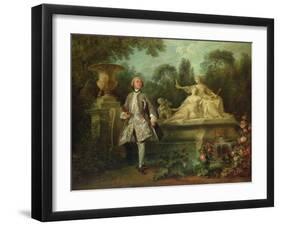 Portrait of the Actor Grandval, C.1742-Nicolas Lancret-Framed Giclee Print