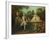 Portrait of the Actor Grandval, C.1742-Nicolas Lancret-Framed Giclee Print