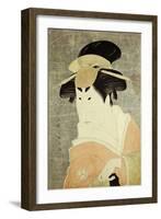 Portrait of the Actor Osagawa Tsuneyo II-Toshusai Sharaku-Framed Giclee Print