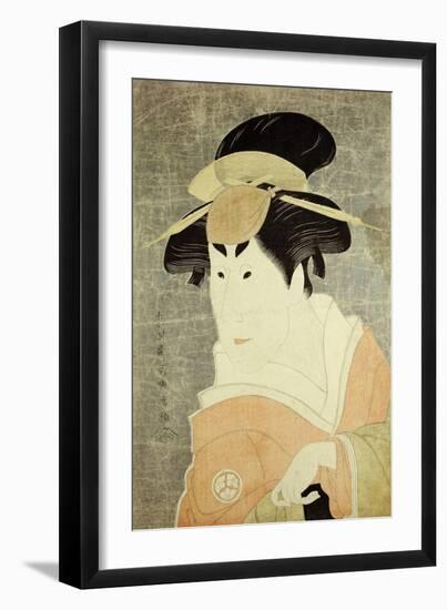 Portrait of the Actor Osagawa Tsuneyo II-Toshusai Sharaku-Framed Giclee Print