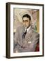 Portrait of the Actor, Ramon Pena, Half-Length, Wearing a Grey Suit-Joaquín Sorolla y Bastida-Framed Giclee Print