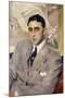 Portrait of the Actor, Ramon Pena, Half-Length, Wearing a Grey Suit-Joaquín Sorolla y Bastida-Mounted Giclee Print