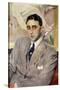 Portrait of the Actor, Ramon Pena, Half-Length, Wearing a Grey Suit-Joaquín Sorolla y Bastida-Stretched Canvas