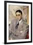 Portrait of the Actor, Ramon Pena, Half-Length, Wearing a Grey Suit-Joaquín Sorolla y Bastida-Framed Giclee Print