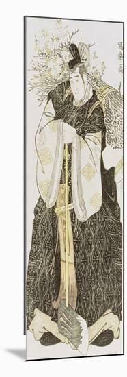 Portrait of the Actor Sawayuna Sojuro III in the Role of Otamo No Kuronushi-Toshusai Sharaku-Mounted Premium Giclee Print