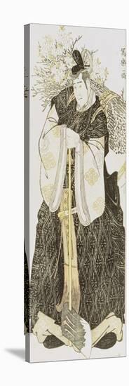 Portrait of the Actor Sawayuna Sojuro III in the Role of Otamo No Kuronushi-Toshusai Sharaku-Stretched Canvas